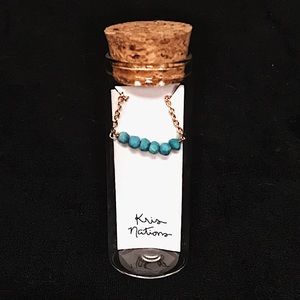 Kris Nations Mystic Bar Necklace Turquoise